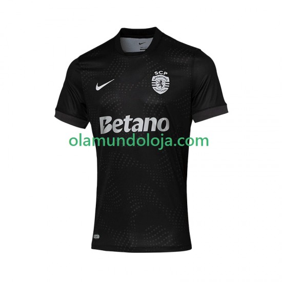 Camisola Sporting CP Homem Equipamento Segundo 2025-2026 Manga Curta